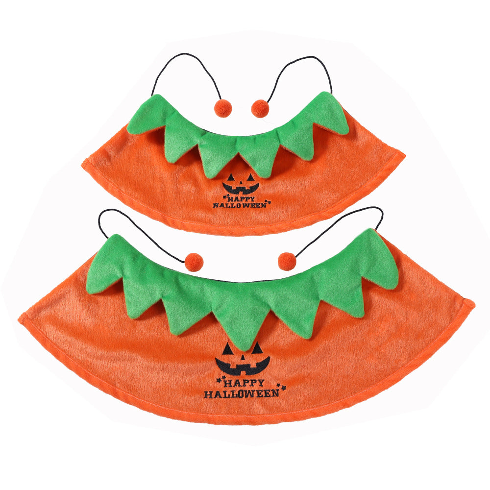 Cape réversible Halloween pour chien & chat – Orange & noir