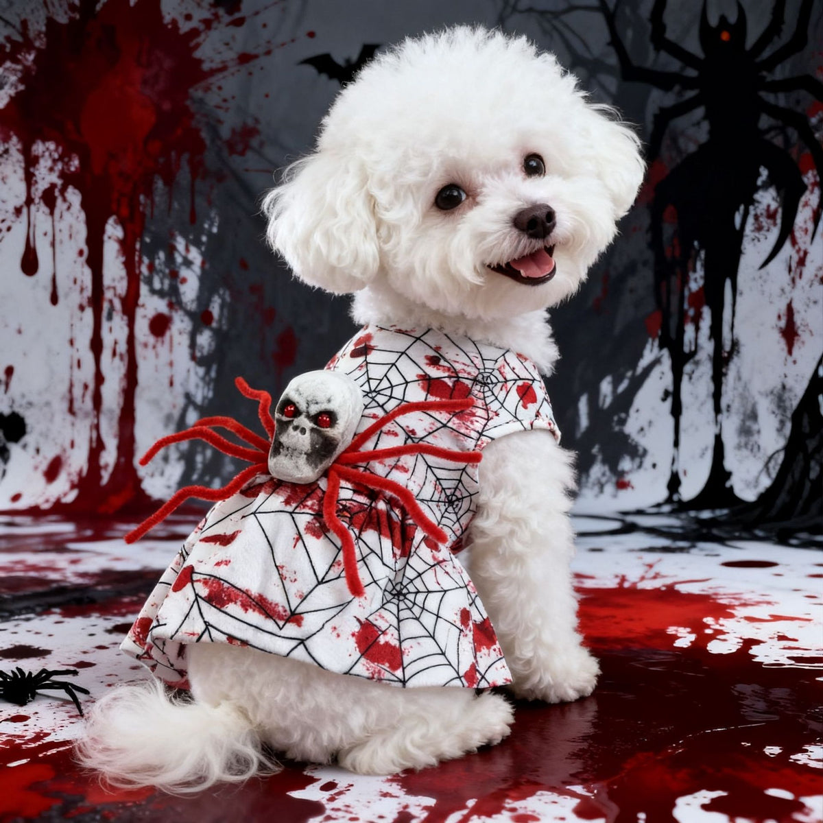 Déguisement Halloween pour chien – Araignée ensanglantée