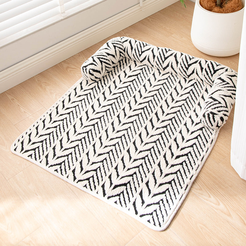 Tapis moelleux antidérapant pour chien & chat