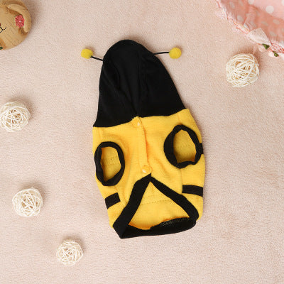 Sweat à capuche chaud pour chien – Motif abeille