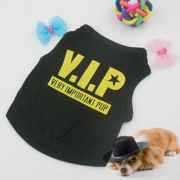 T-shirt pour chien – Motif V.I.P.