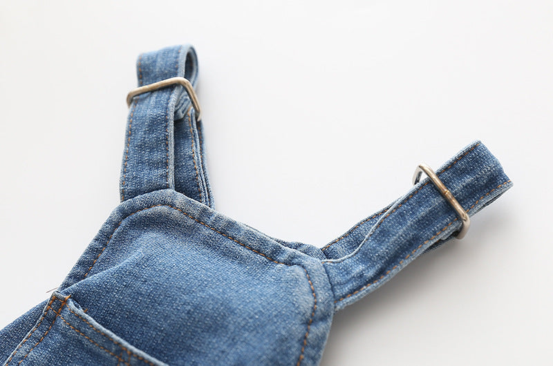 Salopette en jean pour chien & chat – Extensible