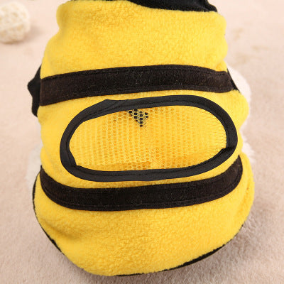 Sweat à capuche chaud pour chien – Motif abeille