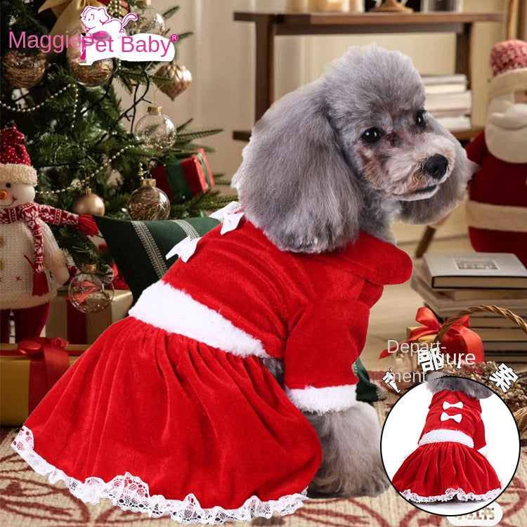 Déguisement de Noël pour chien – Costume festif