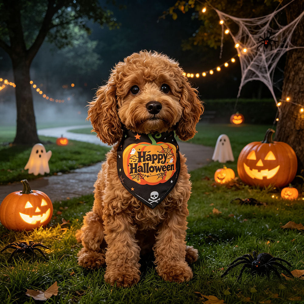 Bandana Halloween pour chien & chat – Motifs festifs