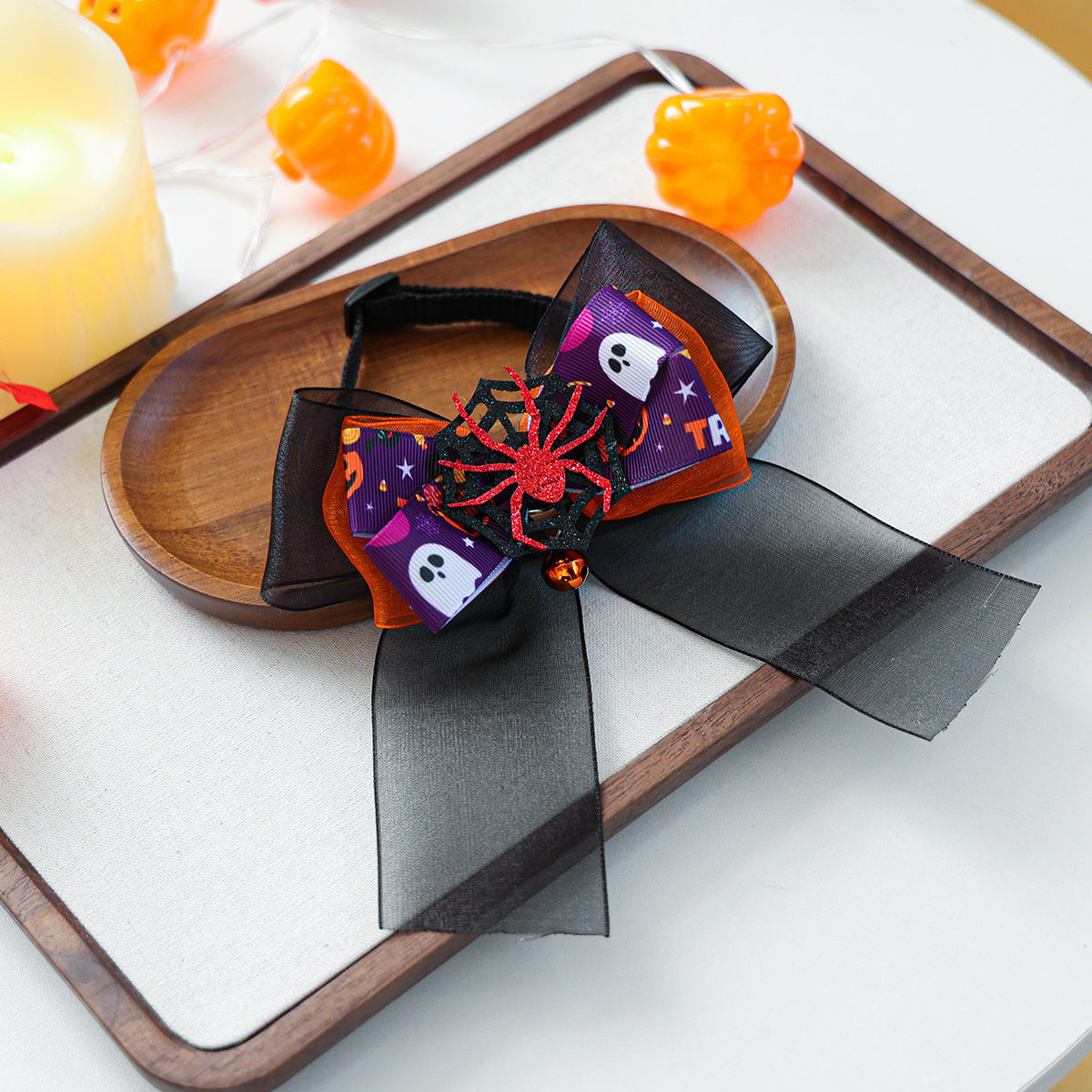 Foulard Halloween pour chien & chat – Nœud décoratif