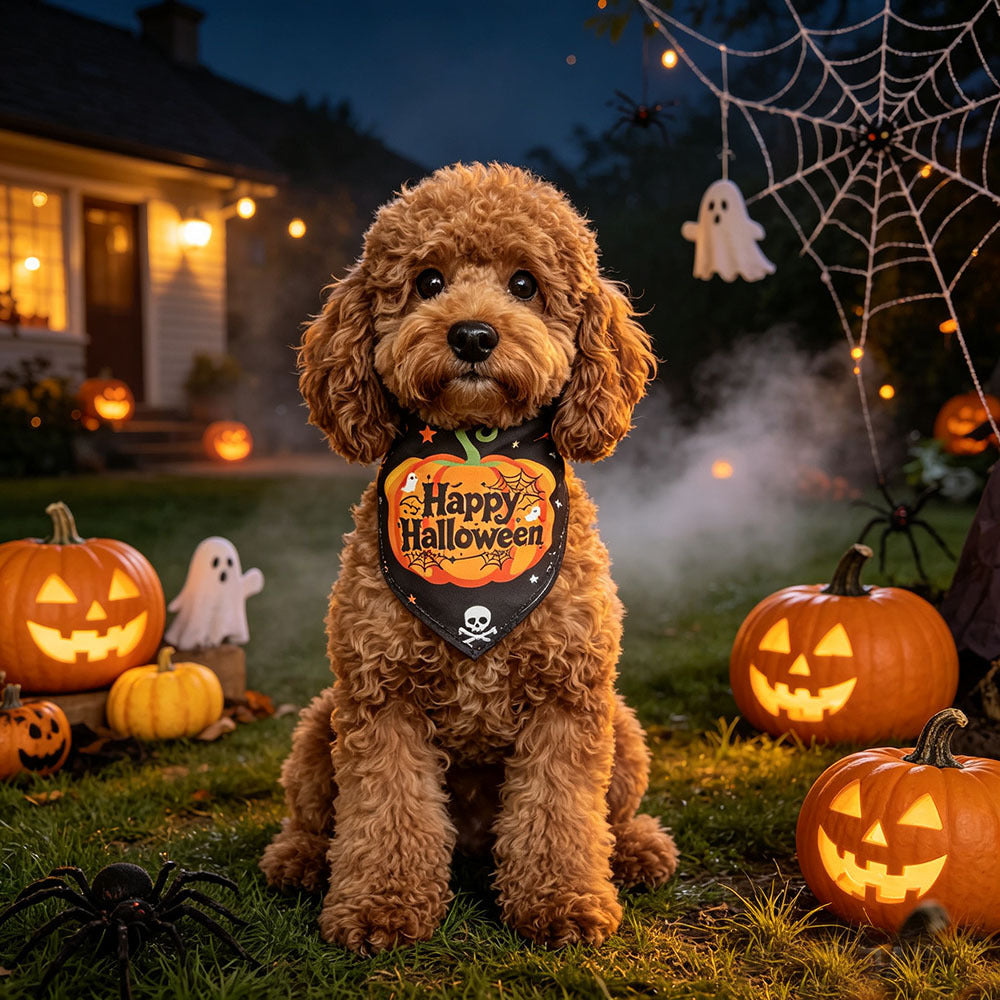 Bandana Halloween pour chien & chat – Motifs festifs