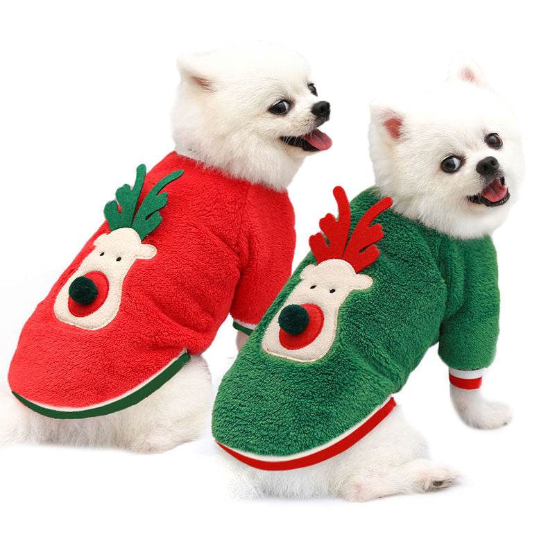 Manteau de Noël chaud pour chien & chat