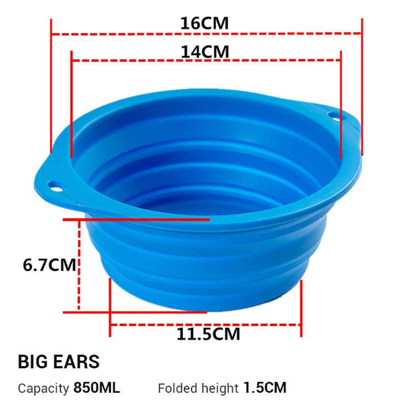 Gamelle pliable de voyage pour chien & chat – 350 ml