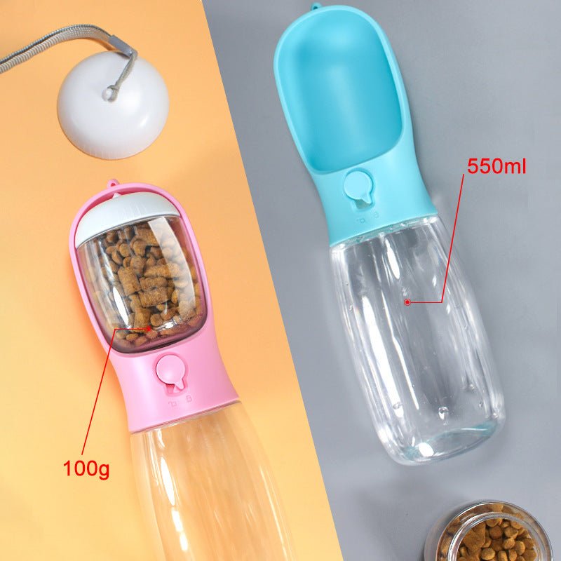 Gobelet de voyage 2-en-1 pour chien & chat – Eau & croquettes