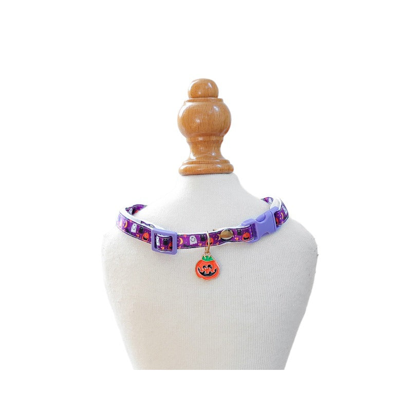 Collier Halloween pour chien & chat – Citrouille