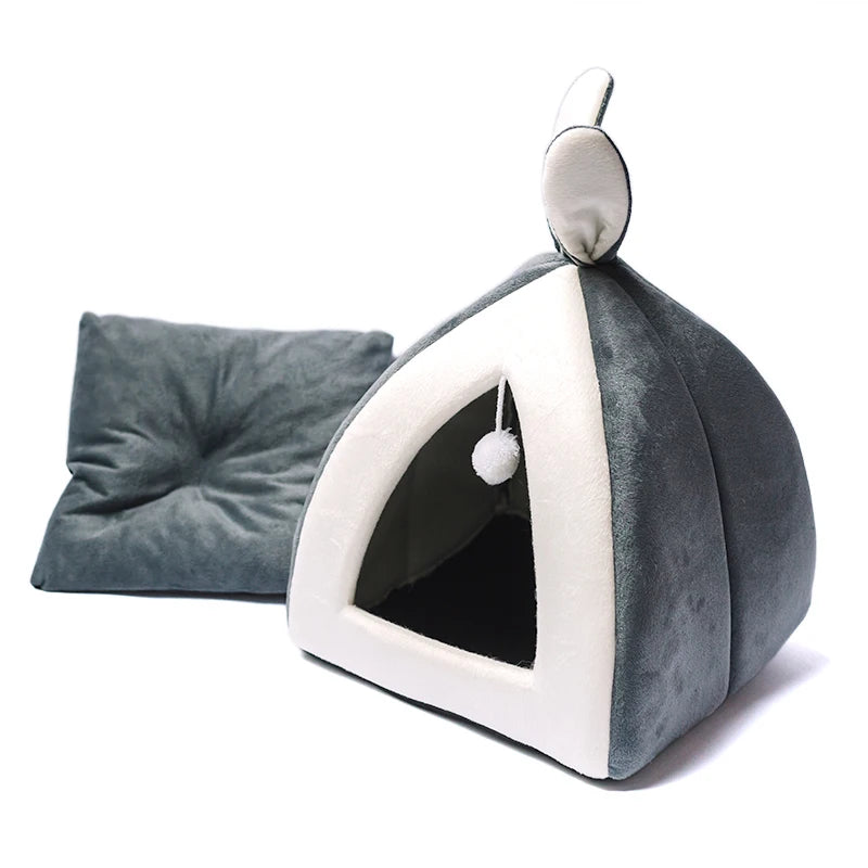 Maisonnette douillette pour chat & petit chien – Hiver