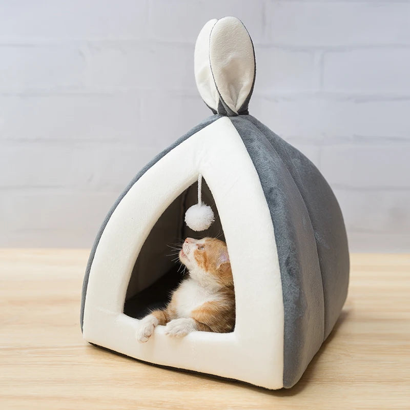 Maisonnette douillette pour chat & petit chien – Hiver
