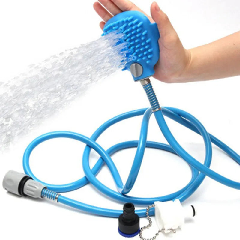 Douchette de toilettage pour chien et chat – Brosse massante