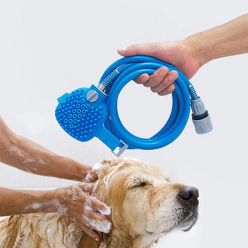 Douchette de toilettage pour chien et chat – Brosse massante