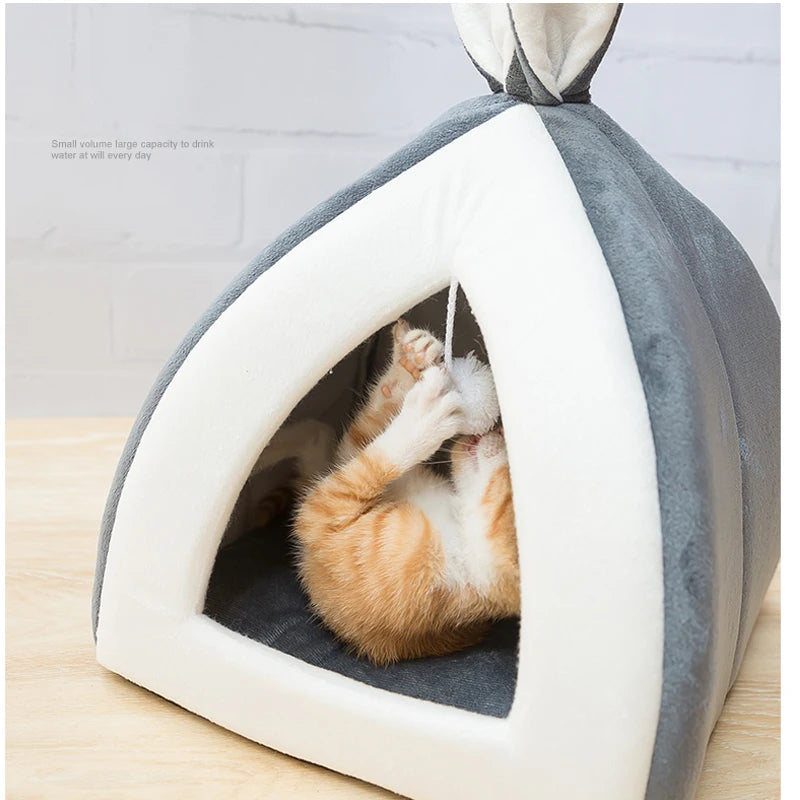 Maisonnette douillette pour chat & petit chien – Hiver