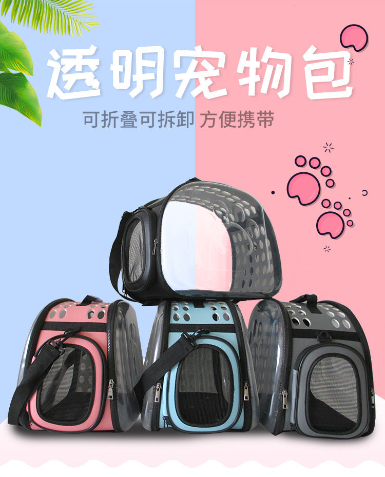 Sac à dos transparent pour chat & chien – Pliable et respirant