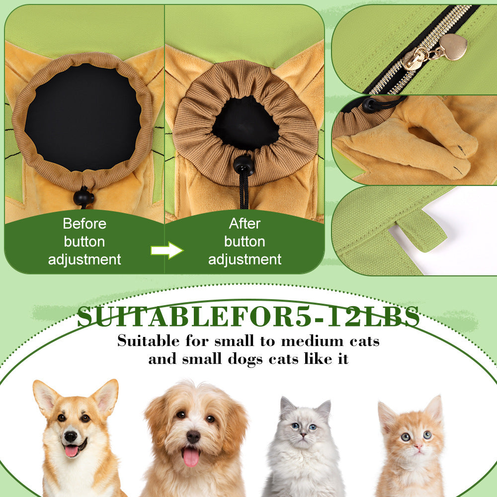 Sac bandoulière de transport pour chat & petit chien – Respirant
