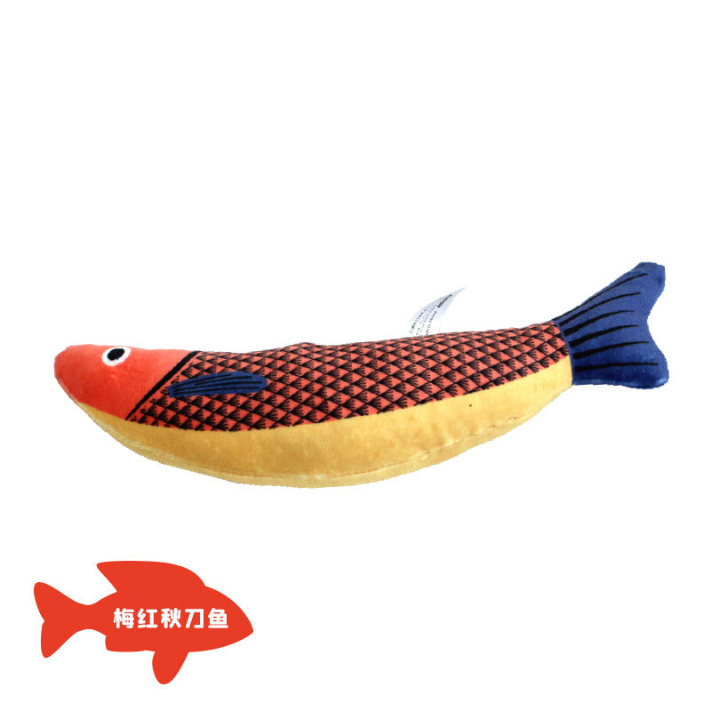Jouet poisson pour chat – Herbe à chat & stimulation
