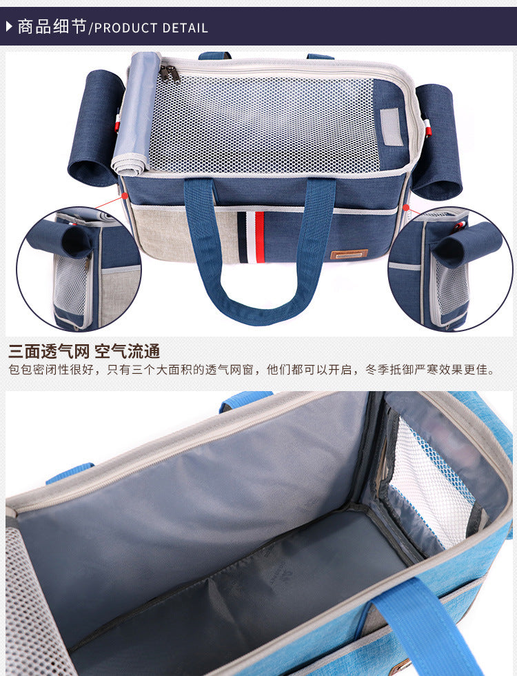 Sac bandoulière pour chat & petit chien – Grande capacité