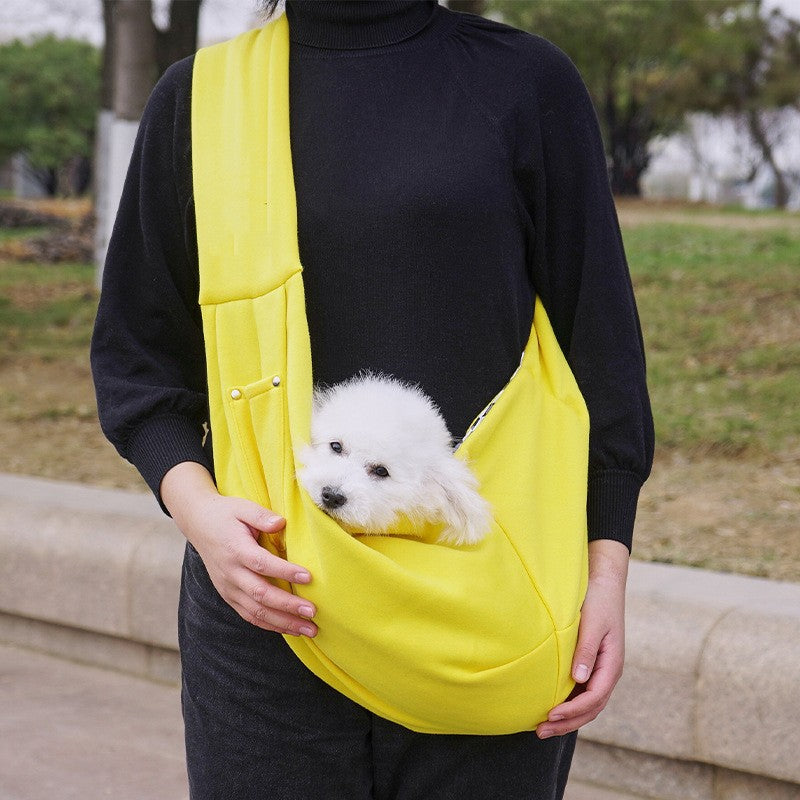 Sac bandoulière grande capacité pour chat & chien – Polyester