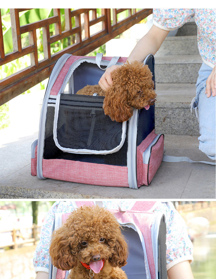 Sac à dos de transport pour chien & chat – Respirant et pliable