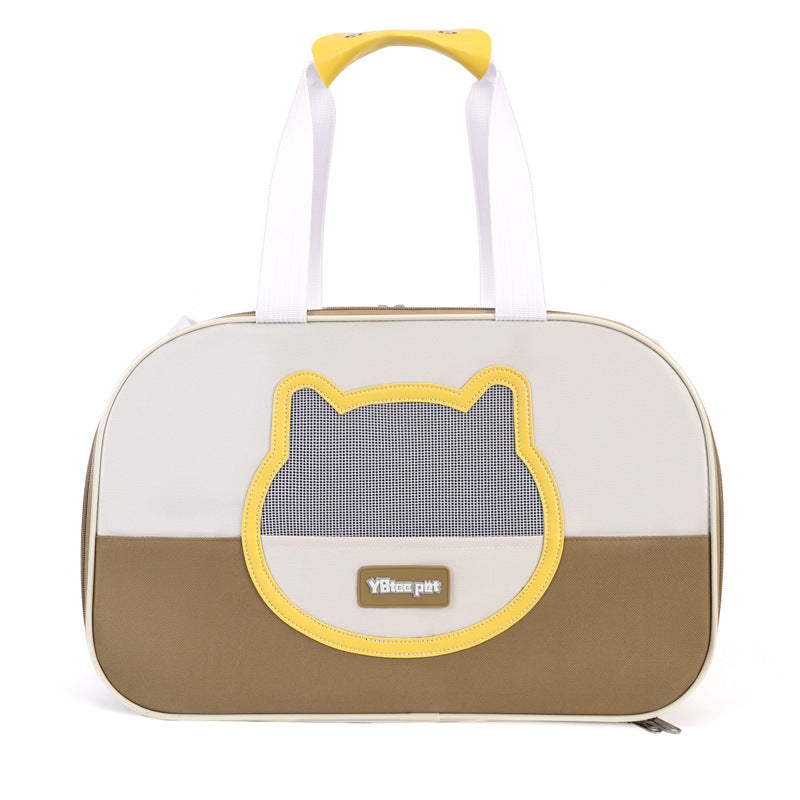 Sac bandoulière grande capacité pour chat & chien – Respirant