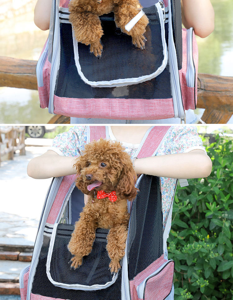 Sac à dos de transport pour chien & chat – Respirant et pliable