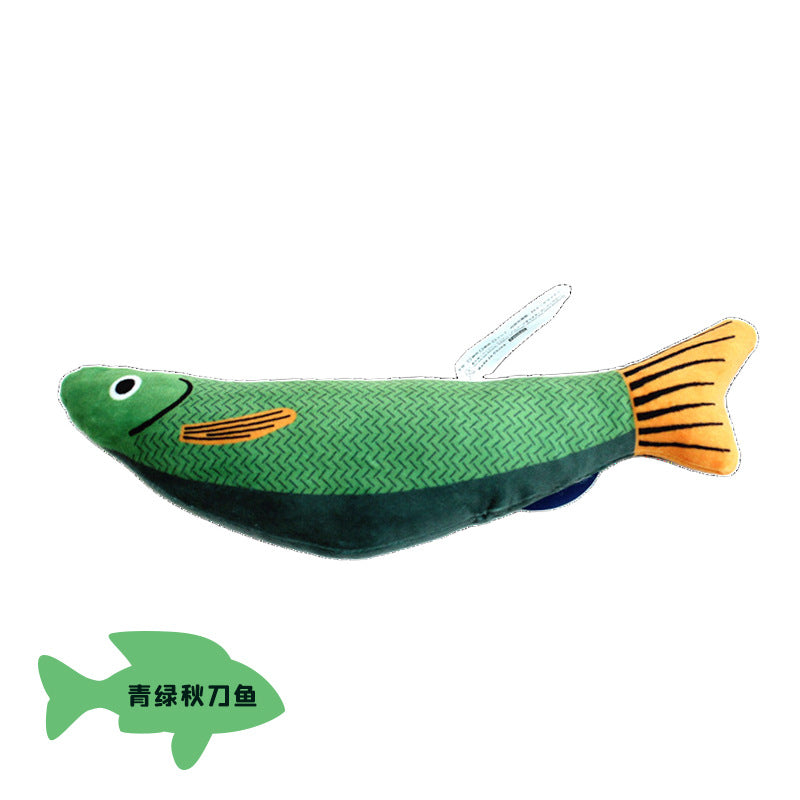 Jouet poisson pour chat – Herbe à chat & stimulation