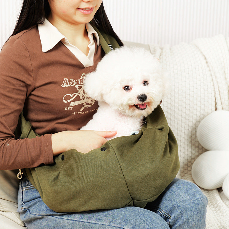 Sac bandoulière grande capacité pour chat & chien – Polyester