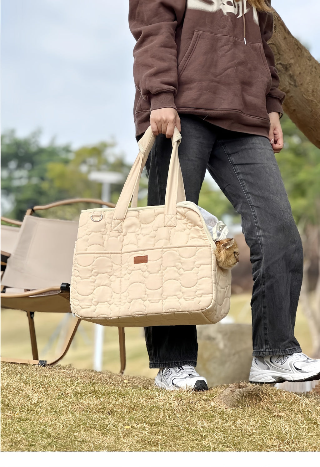 Sac à dos pour chat & petit chien – Doublé chaud avec accessoires
