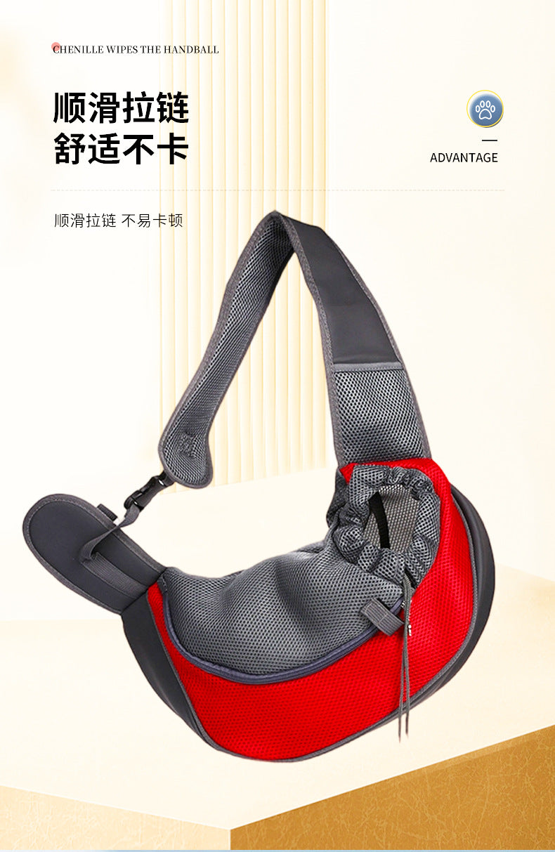 Sac bandoulière filet pour chat & chien – Respirant