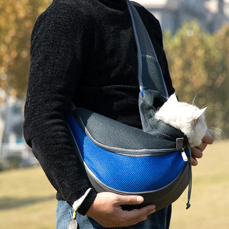 Sac bandoulière filet pour chat & chien – Respirant