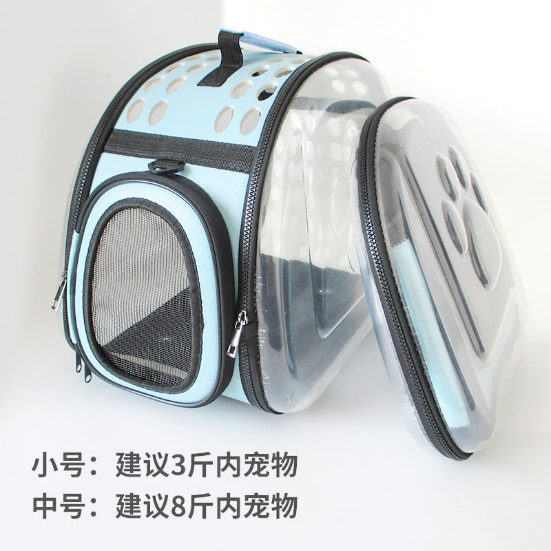Sac à dos transparent pour chat & chien – Pliable et respirant