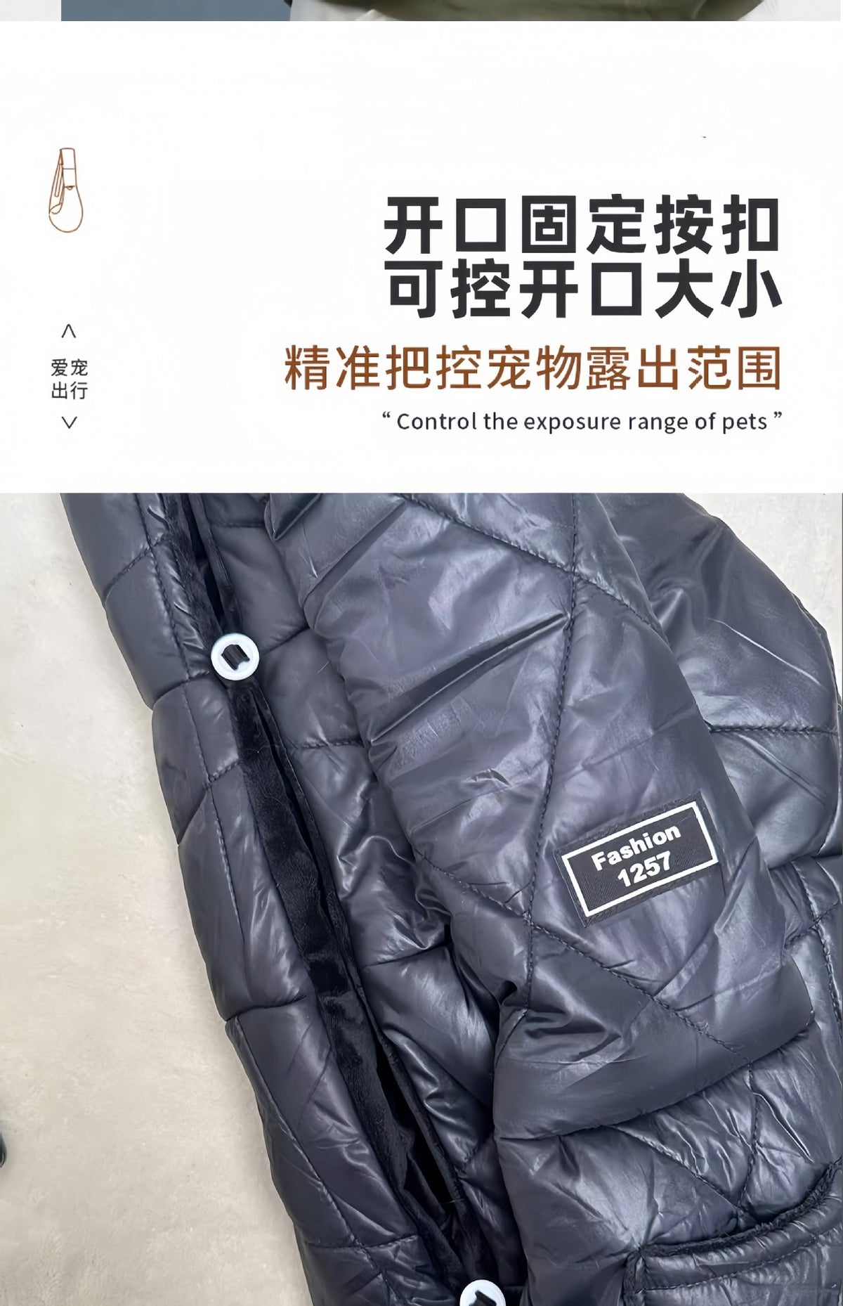 Sac bandoulière pour chien & chat – Hiver et confort