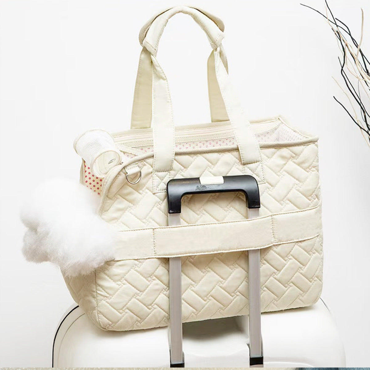 Sac bandoulière pour chat & petit chien – Avec tapis ou couverture
