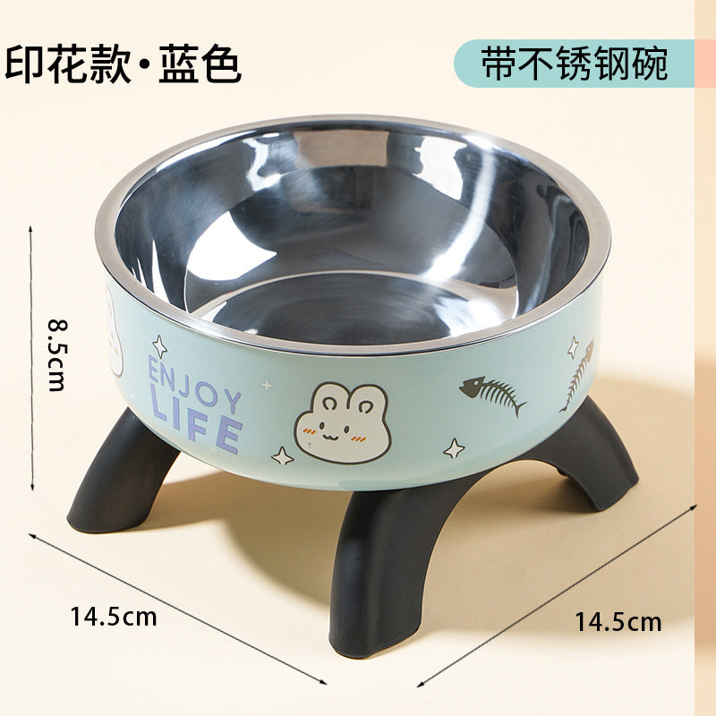 Gamelle surélevée pour chat & chien – Acier inoxydable