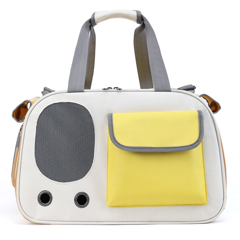 Sac bandoulière grande capacité pour chat & chien – Respirant