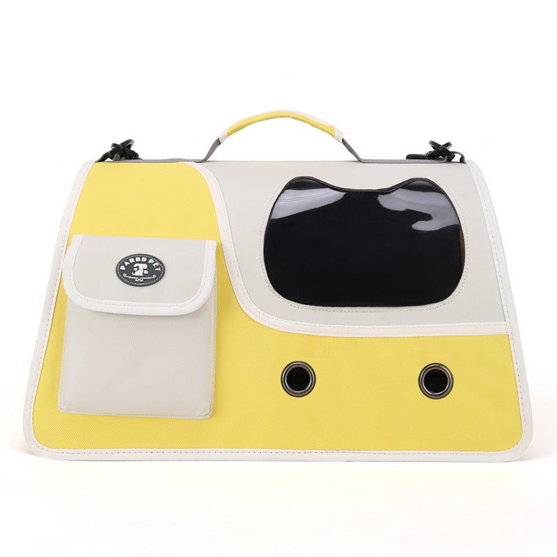 Sac bandoulière grande capacité pour chat & chien – Respirant