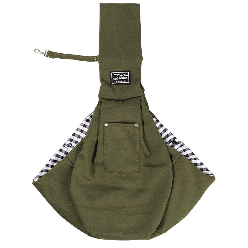 Sac bandoulière grande capacité pour chat & chien – Polyester