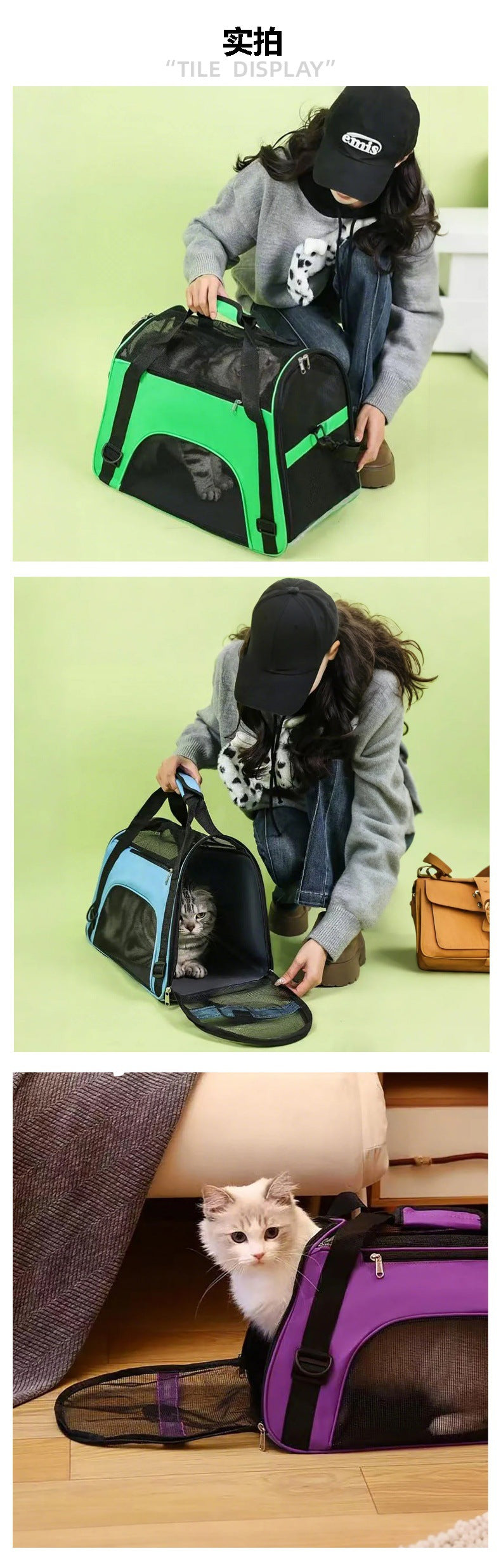 Sac à dos de transport pour chat & chien – Grande capacité