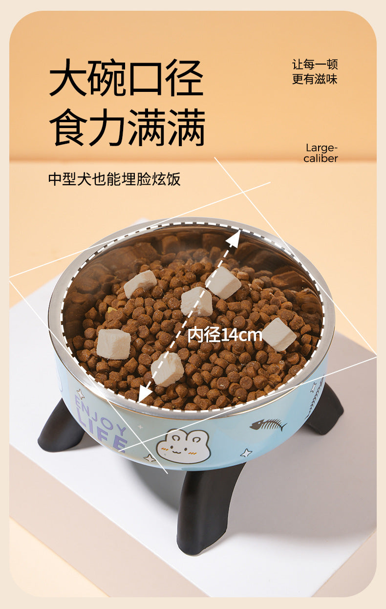 Gamelle surélevée pour chat & chien – Acier inoxydable