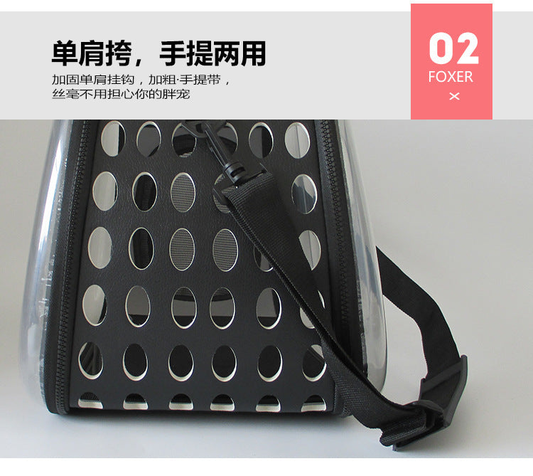 Sac à dos transparent pour chat & chien – Pliable et respirant