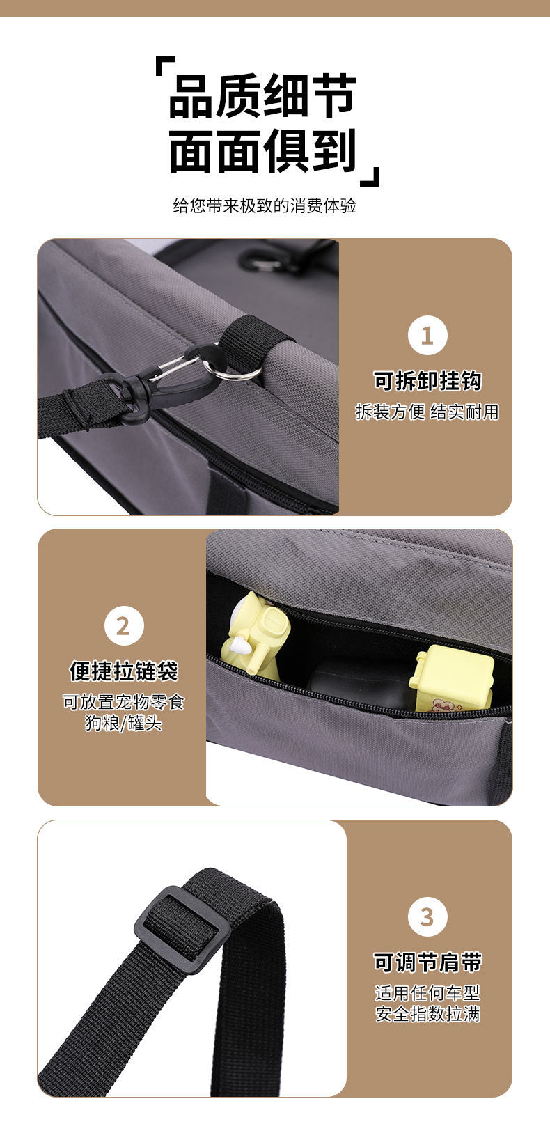 Sac de transport pour chien – Voyage & voiture