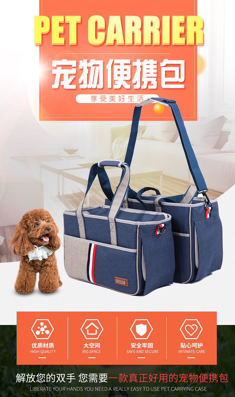 Sac bandoulière pour chat & petit chien – Grande capacité