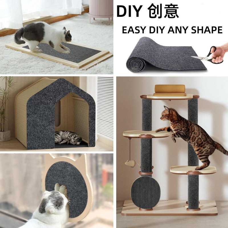 Tapis griffoir autocollant pour arbre à chat – Découpable