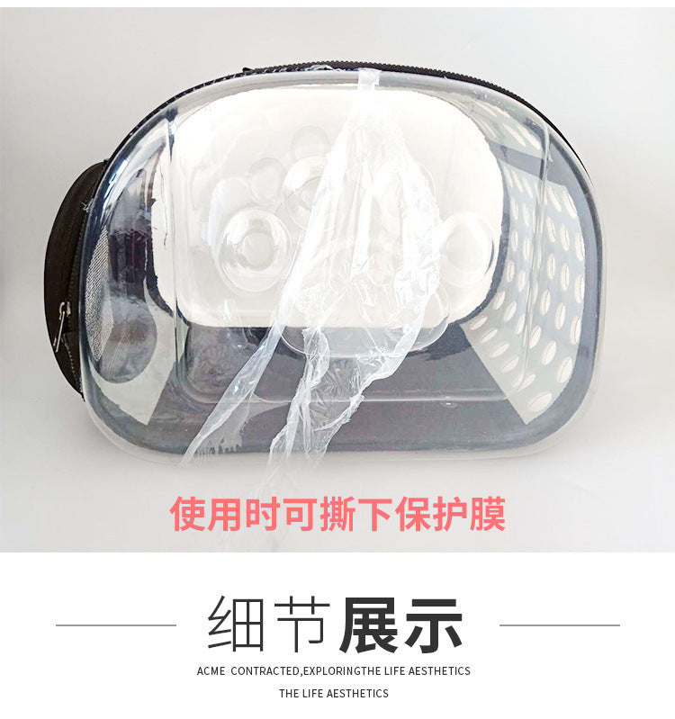 Sac à dos transparent pour chat & chien – Pliable et respirant