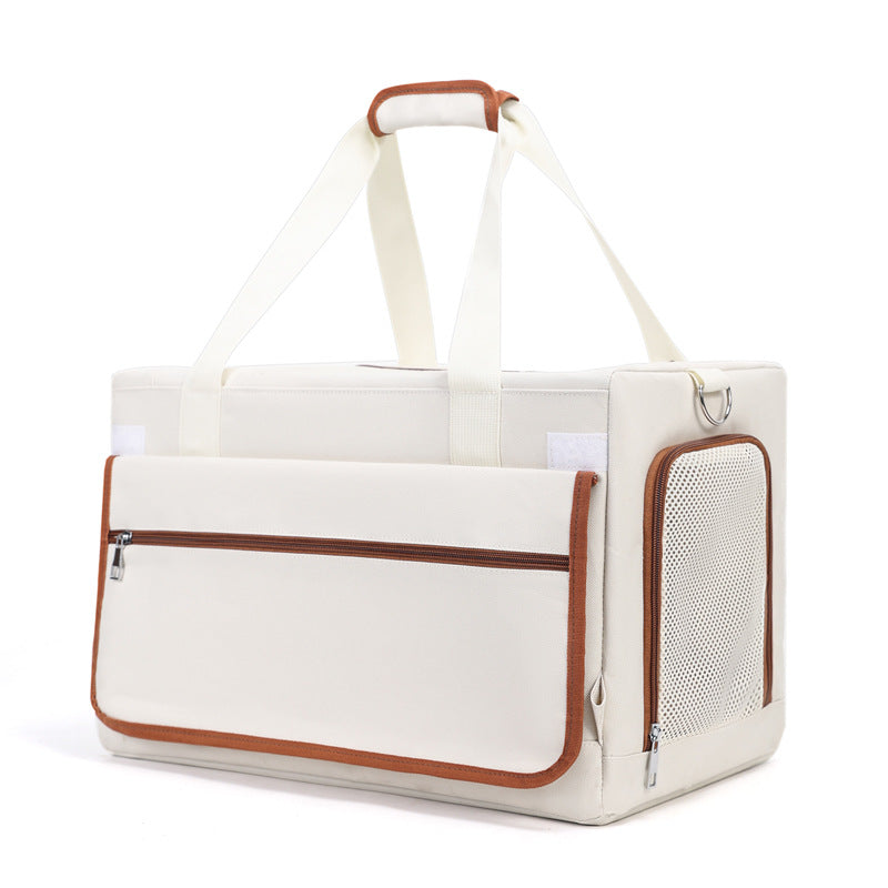Sac bandoulière grande capacité pour chat & chien – Respirant