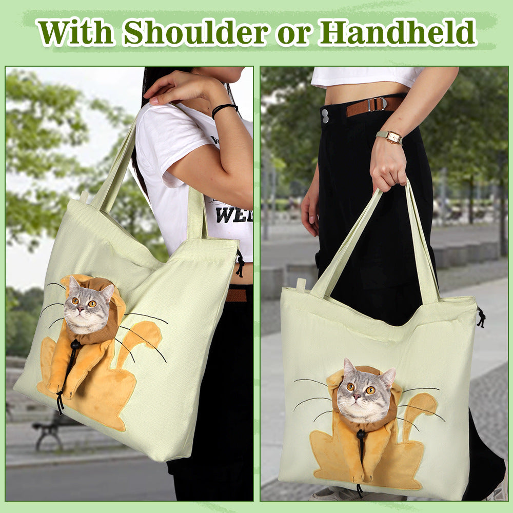 Sac bandoulière de transport pour chat & petit chien – Respirant
