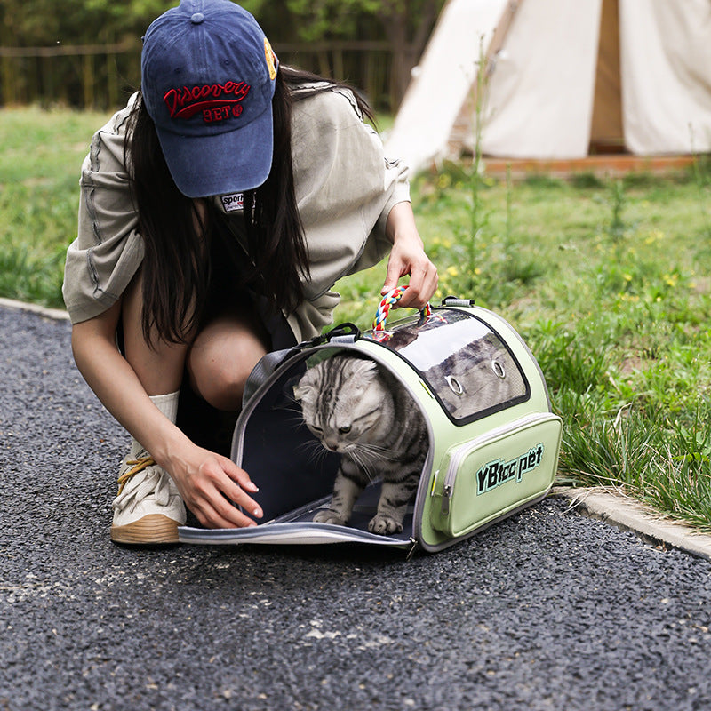 Sac bandoulière grande capacité pour chat & chien – Respirant